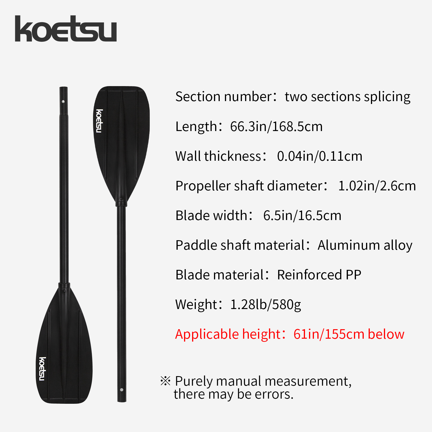 Remo de caiaque de duas cabeça - Fishing Kayak Paddle avaliação e preço